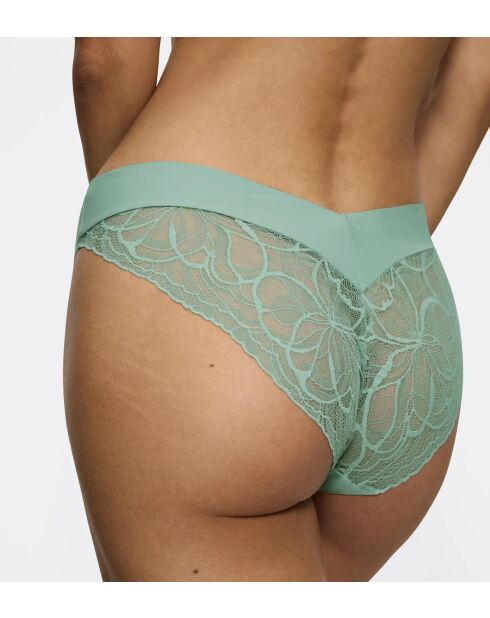 Hoog uitgesneden slip Body Make-Up Illusion Lace Highleg Tai turquoise haze