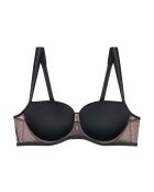 Soutien-gorge avec armatures balconnet ampliforme Palina Cosmic Heartbeat WHP noir