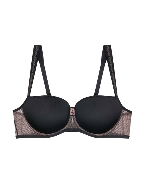 Soutien-gorge avec armatures balconnet ampliforme Palina Cosmic Heartbeat WHP noir