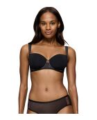 Soutien-gorge avec armatures balconnet ampliforme Palina Cosmic Heartbeat WHP noir