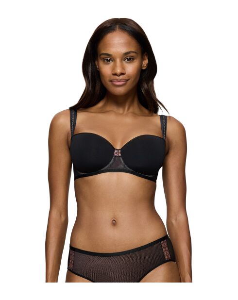 Soutien-gorge avec armatures balconnet ampliforme Palina Cosmic Heartbeat WHP noir