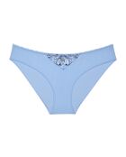 Wild Iris Florale Tai Brise laag uitgesneden slips