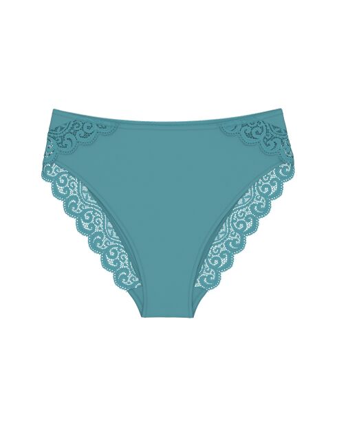 Amourette Tai calm turkoois hoog uitgesneden slip