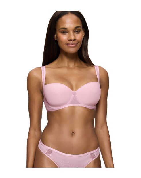 Soutien-gorge avec armatures balconnet ampliforme Palina Cosmic Heartbeat WHP rose vintage