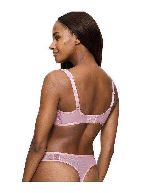 Soutien-gorge avec armatures balconnet ampliforme Palina Cosmic Heartbeat WHP rose vintage