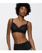 Soutien-gorge sans armatures ampliforme Fit Smart P01 EX noir