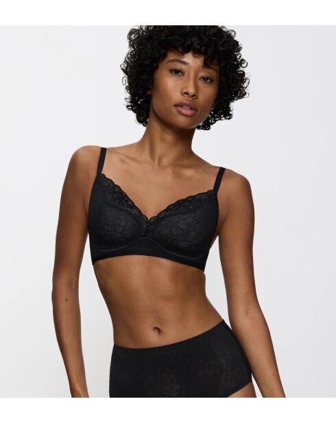 Soutien-gorge sans armatures ampliforme Fit Smart P01 EX noir