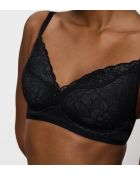 Soutien-gorge sans armatures ampliforme Fit Smart P01 EX noir