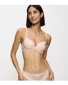 Soutien-gorge avec armatures balconnet ampliforme Vivid Spotlight WHP beige cameo