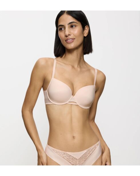Soutien-gorge avec armatures balconnet ampliforme Vivid Spotlight WHP beige cameo