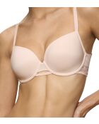 Soutien-gorge avec armatures balconnet ampliforme Vivid Spotlight WHP beige cameo