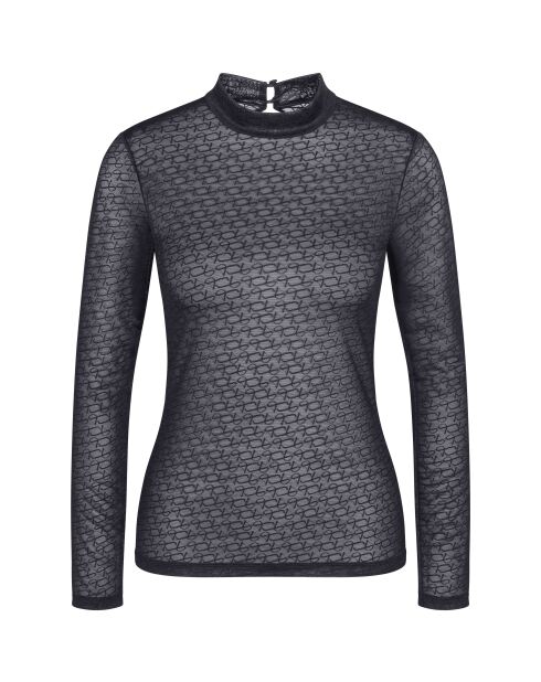 Top nero trasparente Triumph Signature