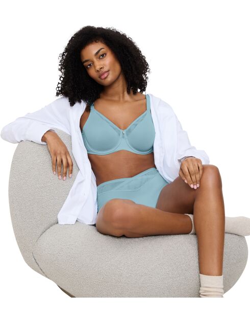 True Shape Sensation T W01 Underwire Minimizer BH Silberblau