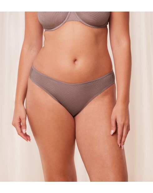 Slip échancré Harmony Spotlight Tai01 mousse au chocolat