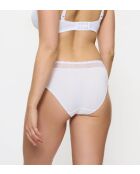 Set aus 3 weißen Feel of Modal Tai 3P Slips mit hohem Schnitt