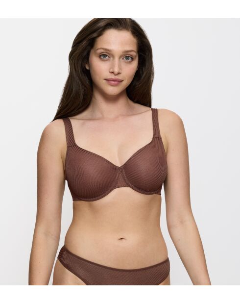 Soutien-gorge minimiseur avec armatures Harmony Spotlight W01 cacao sucre