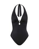 Midnight Swim OP 01 schwarzer Badeanzug mit gepolsterten Körbchen