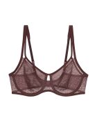 Triumph Signature Sheer W01 EX Dekadenter Minimizer-BH mit Bügeln, schokoladenbraun