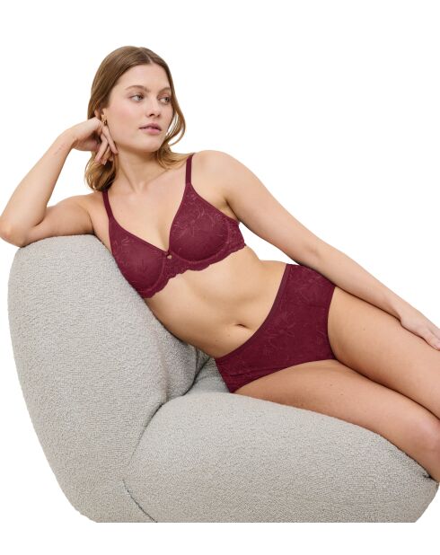Reggiseno con ferretto in morbido marsala Amourette Charm T W02