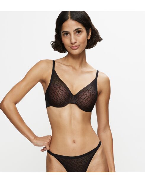Triumph Signature Sheer WHP EX Wickel-BH mit Wickelbalkon, schwarz