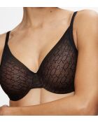 Triumph Signature Sheer WHP EX Wickel-BH mit Wickelbalkon, schwarz