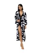 Strandjurk MyWear Tunic Robe 01 combinatie wit - donker