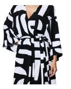 Strandjurk MyWear Tunic Robe 01 combinatie wit - donker