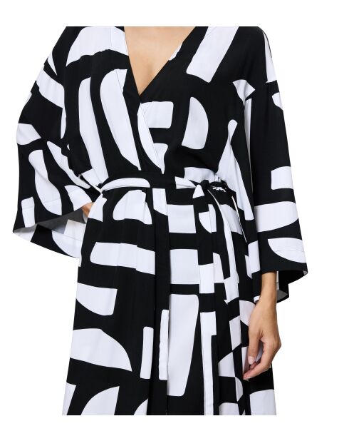 Strandjurk MyWear Tunic Robe 01 combinatie wit - donker