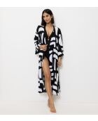 Strandjurk MyWear Tunic Robe 01 combinatie wit - donker