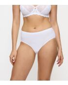 Sense Of Cotton Midi 2P witte slips met hoge taille, set van 2