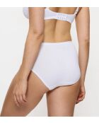 Sense Of Cotton Midi 2P witte slips met hoge taille, set van 2