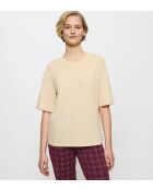 Top Mix & Match Top 3/4 cremefarben