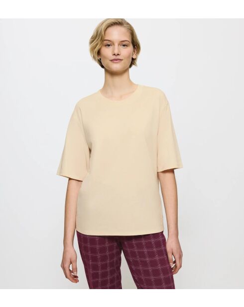 Top Mix & Match Top 3/4 cremefarben