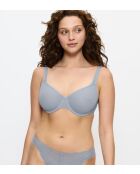 Soutien-gorge minimiseur avec armatures Harmony Spotlight W01 bleu coquillage