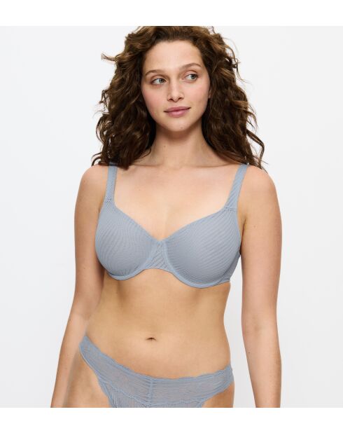 Soutien-gorge minimiseur avec armatures Harmony Spotlight W01 bleu coquillage
