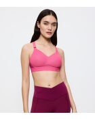 Glamoureuze roze Triaction Hybrid Lite P EX versterkte beugelbeha
