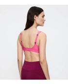 Glamoureuze roze Triaction Hybrid Lite P EX versterkte beugelbeha