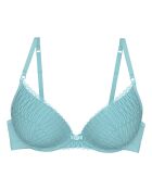 Zilverblauwe Aura Spotlight T WHU Push-Up beugelbeha