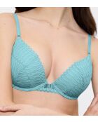 Zilverblauwe Aura Spotlight T WHU Push-Up beugelbeha