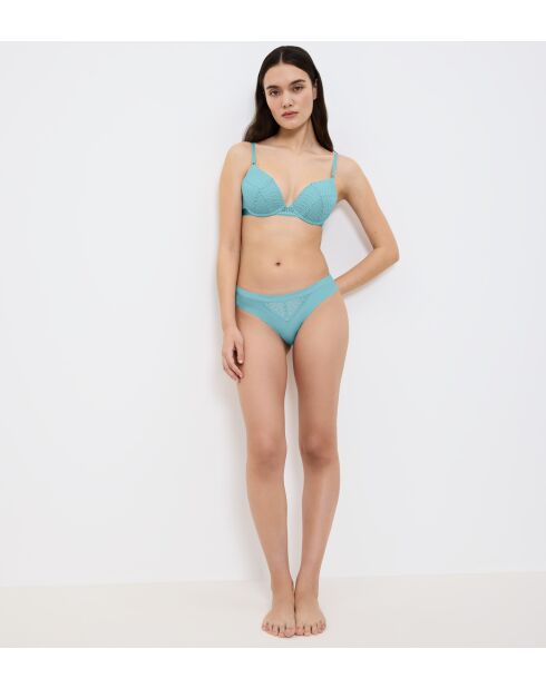 Silberblauer Aura Spotlight T WHU Push-Up-BH mit Bügel