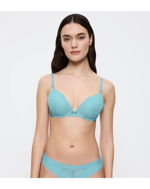 Silberblauer Aura Spotlight T WHU Push-Up-BH mit Bügel
