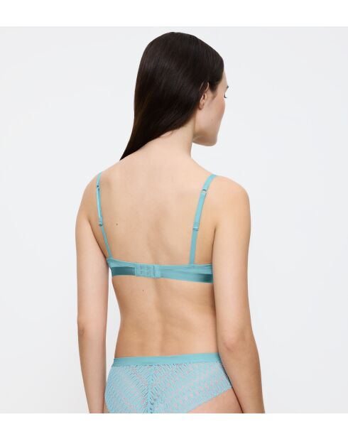 Silberblauer Aura Spotlight T WHU Push-Up-BH mit Bügel