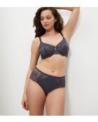 Wild Peony Floral W01 Pallant grijze minimizer-bh met beugel