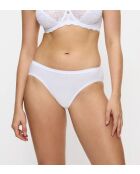 Set van 2 witte hoog uitgesneden slips van Sense Of Cotton Tai 2P