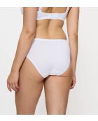 Set van 2 witte hoog uitgesneden slips van Sense Of Cotton Tai 2P