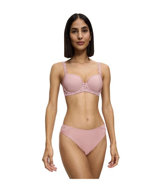 Amourette Tai mauve roze hoog uitgesneden slip
