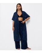 Robe Beach MyWear Tunic Robe 01 bleu foncé