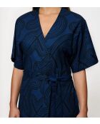 Robe Beach MyWear Tunic Robe 01 bleu foncé