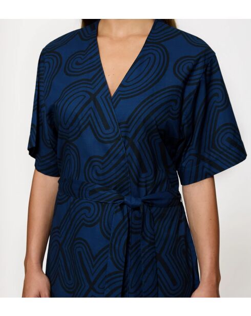 Robe Beach MyWear Tunic Robe 01 bleu foncé