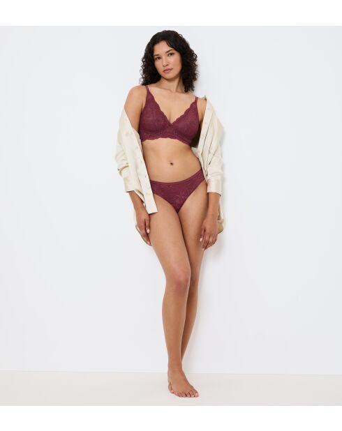 Reggiseno senza ferretto in morbido marsala Amourette Charm T N03